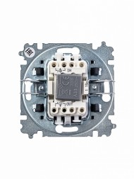 Выключатель ABB Levit белый / дымчатый чёрный одноклавишный с подсветкой 2CHH590146A6062 3559H-A01446 62W