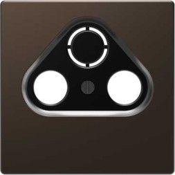 Центральная накладка tv розетки Merten D-Life мокко 2/3 отверстий MTN4123-6052