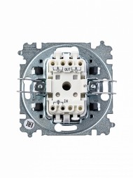 Выключатель ABB Levit серебро / дымчатый чёрный двухклавишный 2CHH590545A6070 3559H-A05445 70W