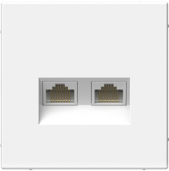 Розетка информационная RJ45 двойная категория 6a (Лотос) Schneider Electric Systeme Art Gallery GAL001388