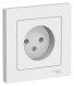 ATN001340 Atlasdesign РОЗЕТКА без заземления, 16А, в сборе, ЛОТОС Schneider Electric