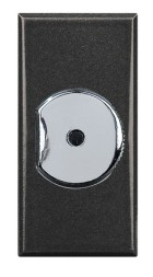 Диммер Bticino Axolute Антрацит для активной нагрузки 500Вт 230V a.c., с выключателем HS4402