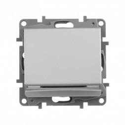 Выключатель Legrand Etika алюминий для гостиничных номеров с выдержкой времени и подсветкой 672493