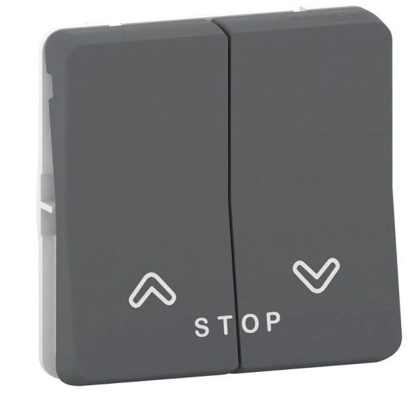 Кнопка для управления жалюзи Schneider Electric IP55 Mureva Styl Антрацит MUR35042