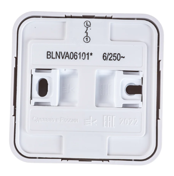 1-клавишный выключатель открытой установки, 6А, 250B Белая Schneider Electric Blanca BLNVA061011