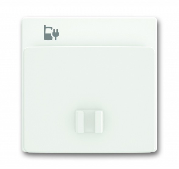 Плата центральная (накладка) ABB Future белый бархат для блока питания micro USB - 6474 U 2CKA006400A0027 6478-884-500