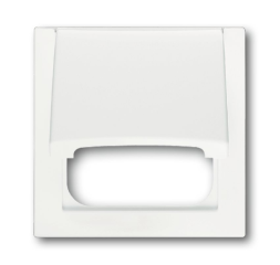 Накладка ABB impuls белый бархат с крышкой 50x50 AMP 2CKA001753A0171 1746-774