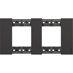 Рамка Bticino Living Now Чёрный 2+2-модульная KA4802M2KG