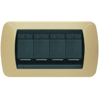 L4804GT Рамка на 4 модуля Скутер Жёлтый Bticino