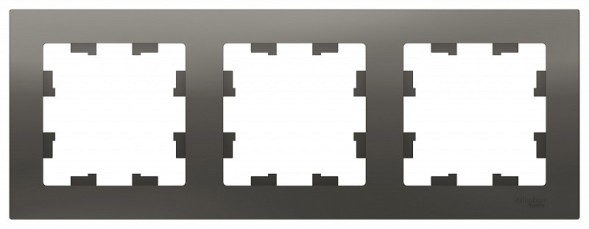 Рамка Schneider Electric Atlasdesign Сталь 3 поста ATN000903