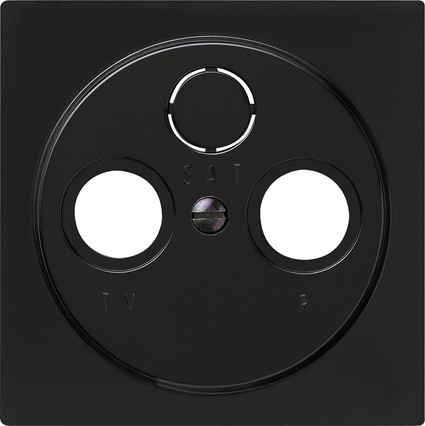 Накладка антенной розетки Gira S-color Черный 086947