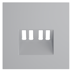 Накладка для розетки акустической 4-местной , S70 (серый)