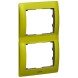 Рамка Legrand Galea Life Зеленый 2 поста вертикальная 771926