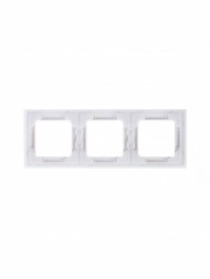 Рамка ABB Levit Жемчуг / Ледяной 3 поста 2CHH015030A6068 3901H-A05030 68W