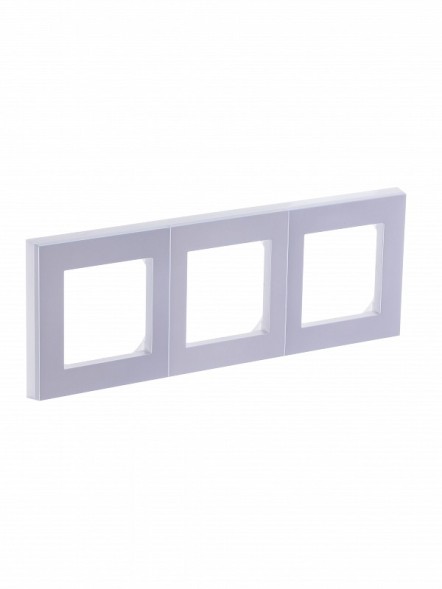 Рамка ABB Levit Жемчуг / Ледяной 3 поста 2CHH015030A6068 3901H-A05030 68W