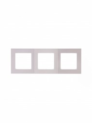 Рамка ABB Levit Жемчуг / Ледяной 3 поста 2CHH015030A6068 3901H-A05030 68W