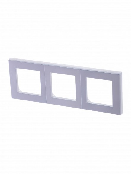 Рамка ABB Levit Жемчуг / Ледяной 3 поста 2CHH015030A6068 3901H-A05030 68W