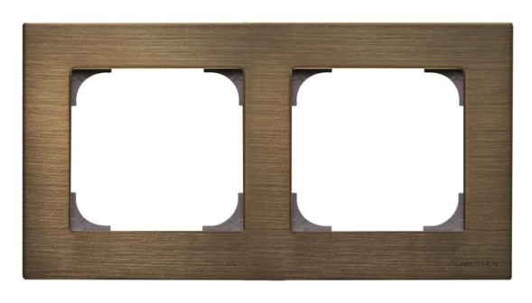Рамка ABB Sky античная латунь 2 поста 2CLA857200A1201 8572 OE