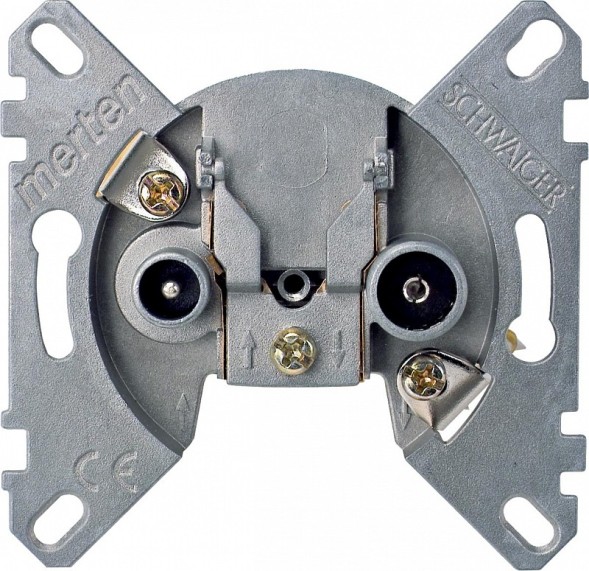 Механизм Merten M-серия TV/FM, проходной, 2/10db MTN466098