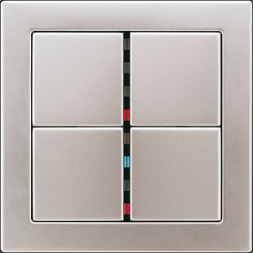 Рамка Jung FD Design Сталь Edelstahl 1-постовая FDES2981