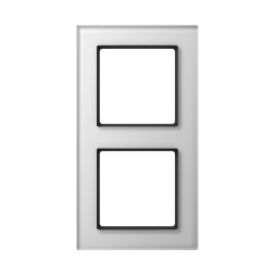 Рамка Jung A Creation Белое стекло 2 поста AC582GLWW