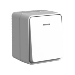 ATN543013 Atlasdesign PROFI IP54 О/У 1-клавишный ВЫКЛЮЧАТЕЛЬ с подсветкой 10 АХ, СЕРЫЙ Schneider Electric