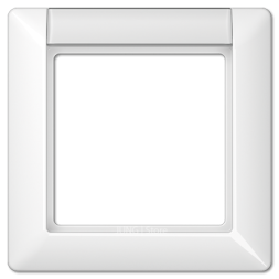 Рамка Jung AS 500 белая с полем для надписи 1 пост AS581NAWW