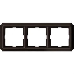 Рамка Merten Antik Коричневый 3 поста MTN4030-4715