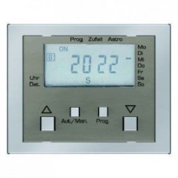 Таймер Berker K.5 стальной лак RolloTec "Easy" с дисплеем 17627104