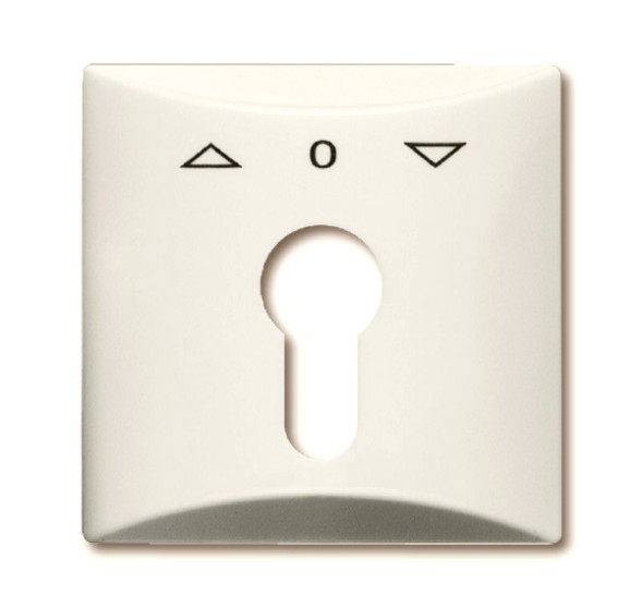 Плата центральная (накладка) ABB Allwetter 44 слоновая кость с поворотной ручкой с маркировкой для механизма выключателя жалюзи 2712/2713 U и 2722/2723 U IP44 2CKA001710A2231 2155 PZ-32