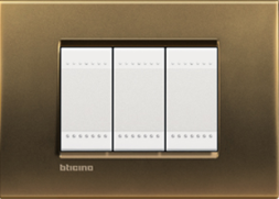Рамка Bticino LivingLight Квадрат Бронза двухмодульная LNA4802BZ