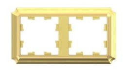 ATN101602 2-постовая РАМКА ЗОЛОТО, AtlasDesign Antique Schneider Electric