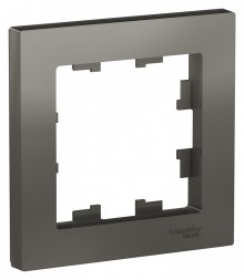 Рамка Schneider Electric Atlasdesign Сталь 1 пост ATN000901