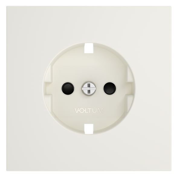 Накладка для розетки с заземлением и защитными шторками, S70 (хлопок)