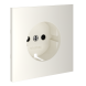 Накладка для розетки с заземлением и защитными шторками, S70 (хлопок)
