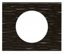 Рамка Legrand Celiane Пластик Corian черный рифленый 1 пост 069021