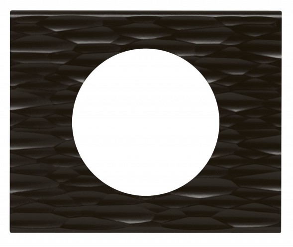 Рамка Legrand Celiane Пластик Corian черный рифленый 1 пост 069021