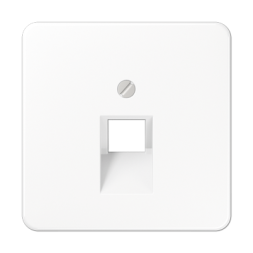 Накладка Jung CD серия Белый 1-ой наклонной ТЛФ/комп розетки CD569-1UAWW