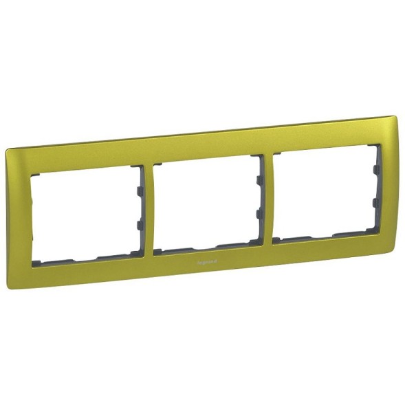 Рамка Legrand Galea Life Зеленый 3 поста 771923