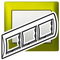 Рамка Legrand Galea Life Зеленый 3 поста 771923