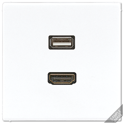 Плата Jung SL серия бежевый гнезд HDMI/USB MALS1163