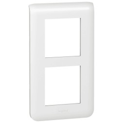 Рамка Legrand Mosaic Белый 2х2-модульная вертикальная 078854