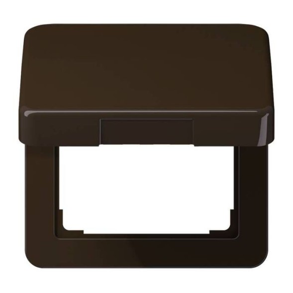 Откидная крышка Jung CD серия коричневая для розеток и изделий 50х50 CD590BFKLBR