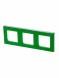 Рамка ABB Levit Зелёный / Дымчатый чёрный 3 поста 2CHH015030A6067 3901H-A05030 67W