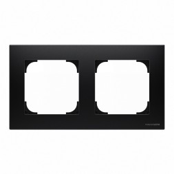 Рамка ABB Sky Черный бархат 2 поста 2CLA857200A1501 8572 NS