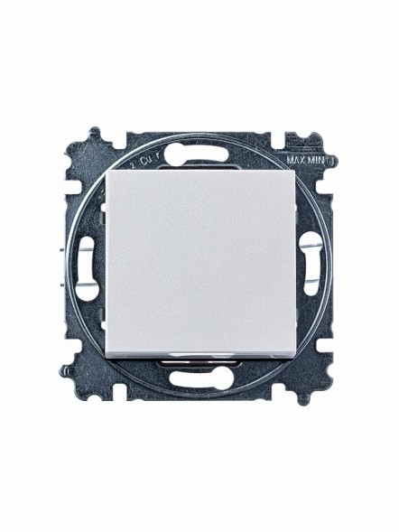 Выключатель ABB Levit жемчуг / ледяной одноклавишный 2CHH590145A6068 3559H-A01445 68W