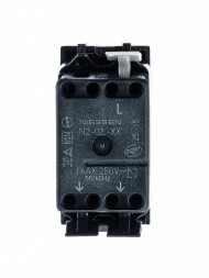 Механизм переключателя ABB Zenit шампань одноклавишного с клавишей 1 модуль 2CLA210200N1901 N2102 CV