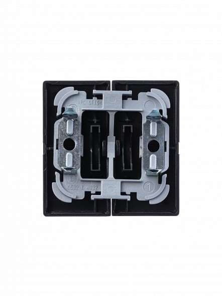 Клавиша ABB антрацит для 2-клавишных выключателей/переключателей/кнопок 2CKA001751A2930 1785-81