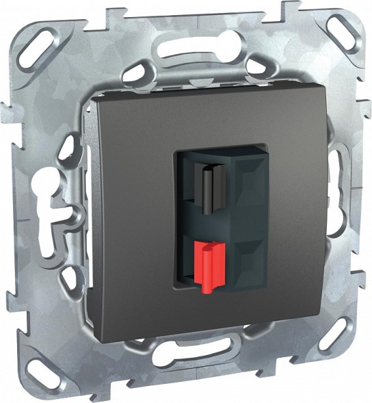 Аудио розетка Schneider Electric Unica Class Top графит MGU5.486.12ZD