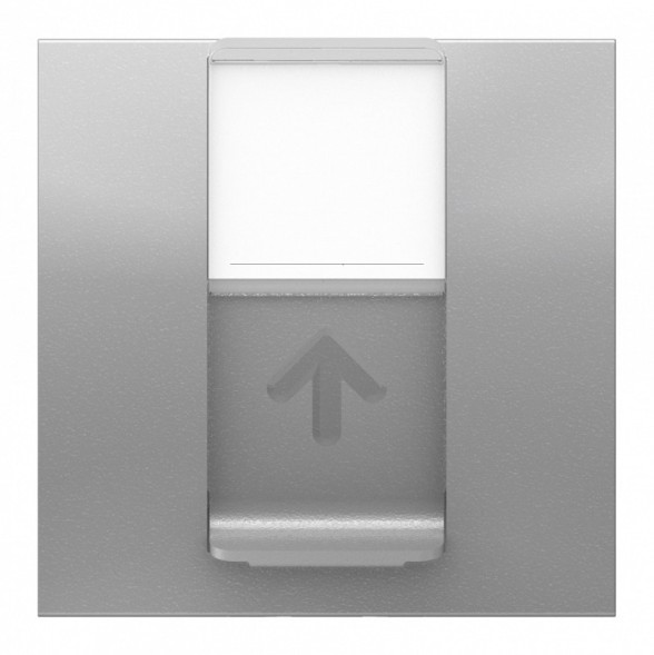 Розетка компьютерная RJ45 Schneider Electric Unica Modular Алюминий 1очная, кат. 6 UTP, 2 модуля NU341530